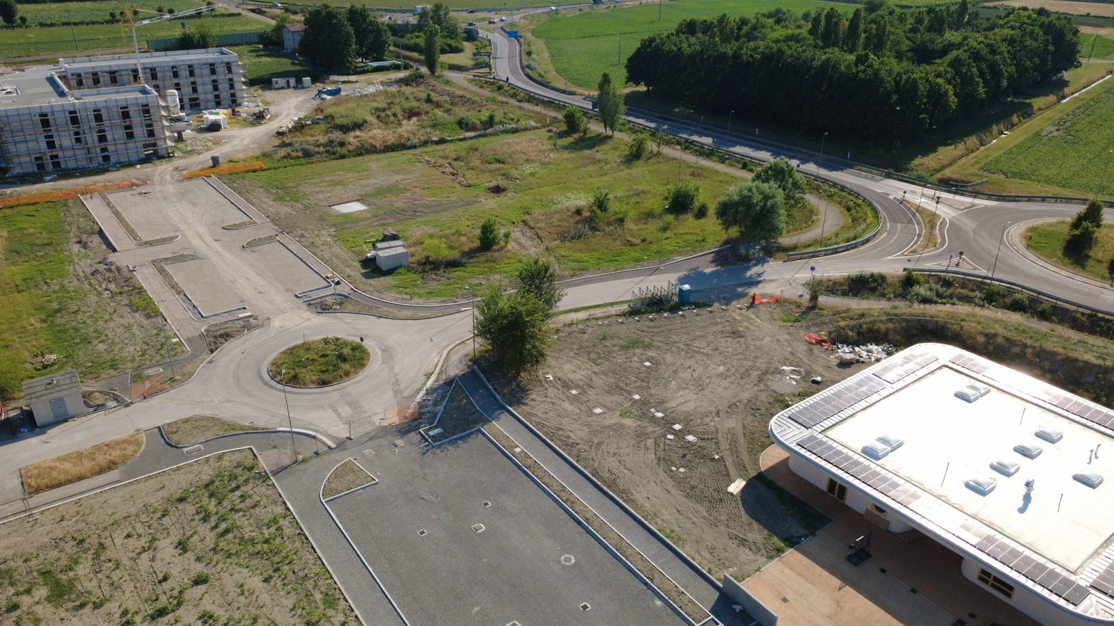 Vista aerea del contesto attorno al lotto